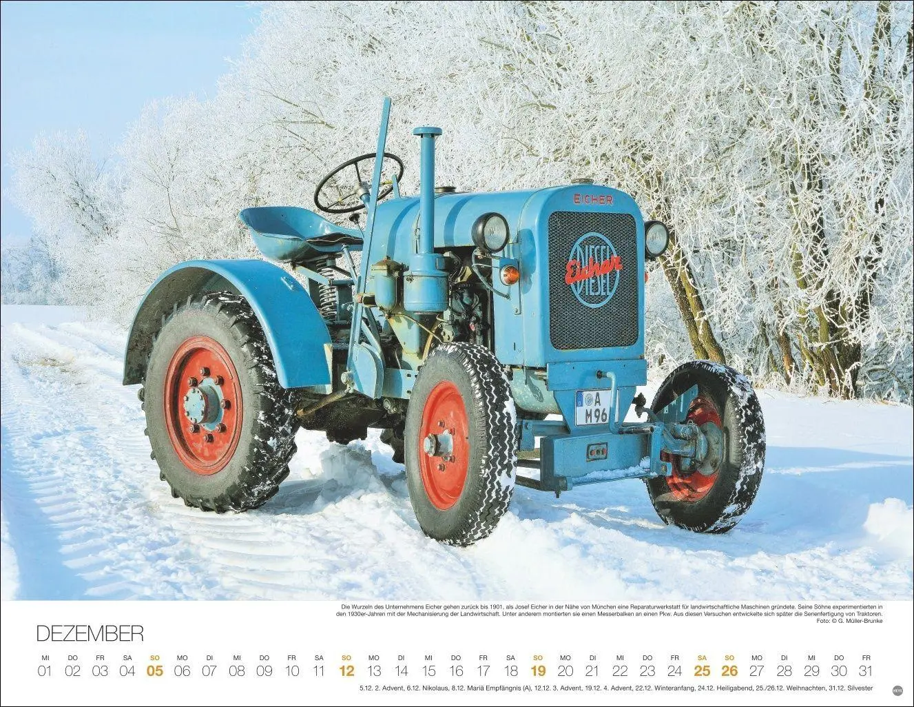 Bild: 9783756417773 | Starke Traktoren Posterkalender 2027 | Heye | Kalender | Spiralbindung
