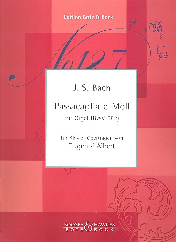 Cover: 9790202507773 | Passacaglia C-Moll BWV 582 | Johann Sebastian Bach | Buch