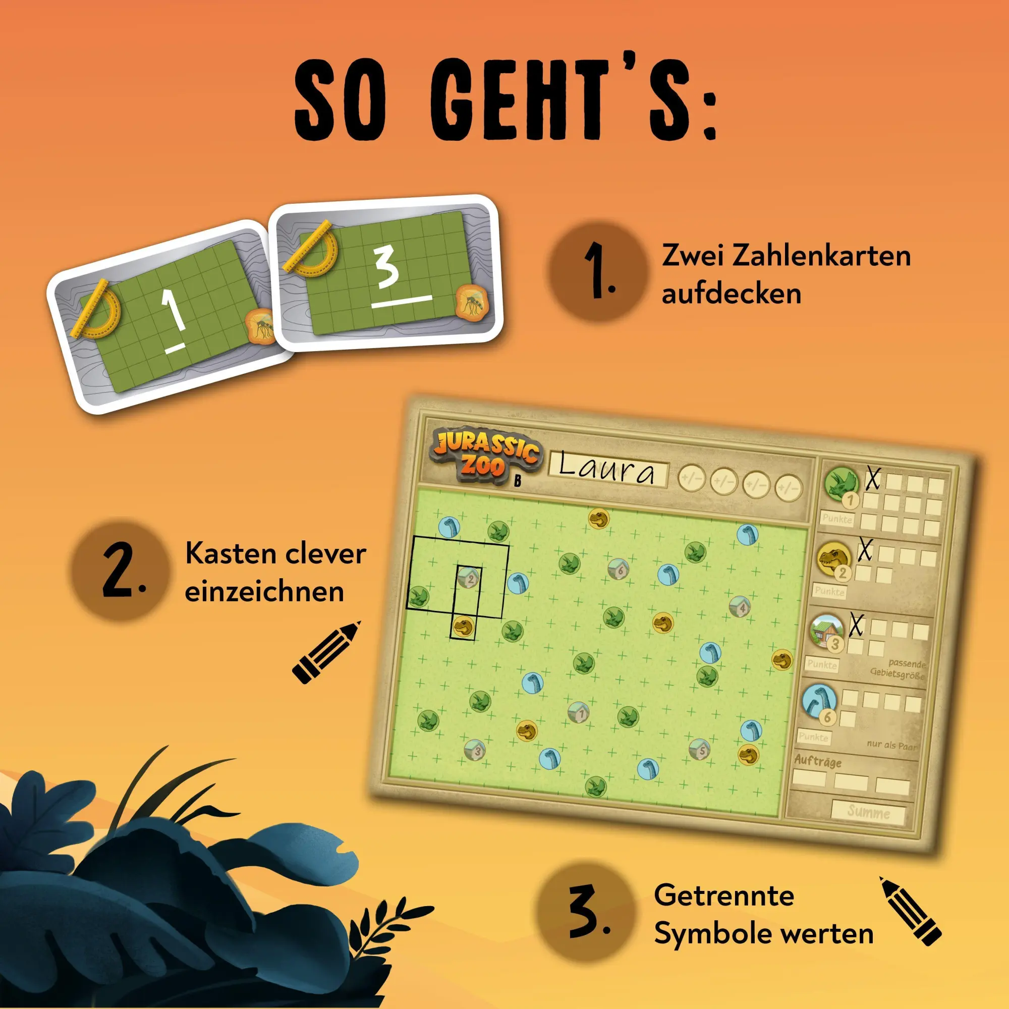 Bild: 4007742187873 | Jurassic Zoo - Dinos einzäunen &amp; Punkte abräumen | Dunstan (u. a.)