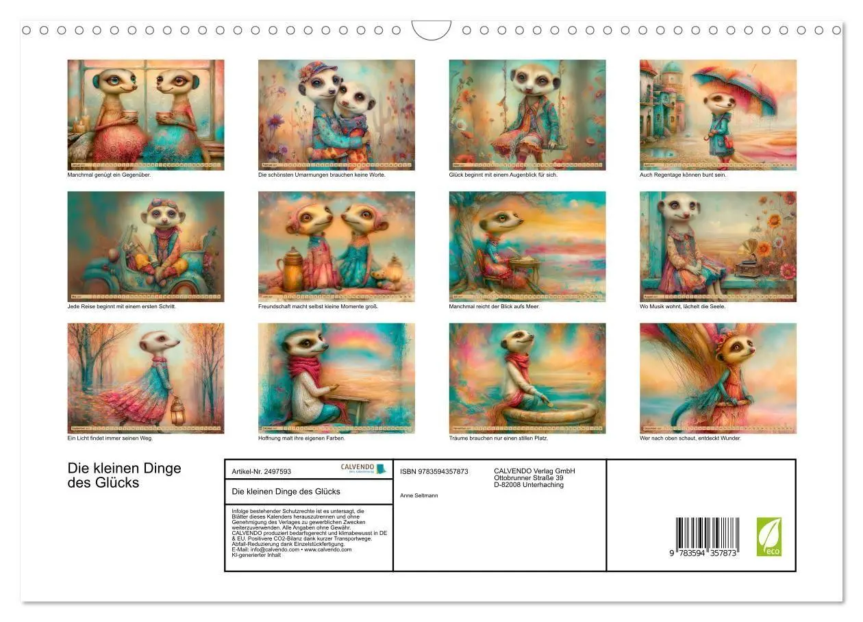 Bild: 9783594357873 | Die kleinen Dinge des Glücks (Wandkalender 2027 DIN A3 quer),...