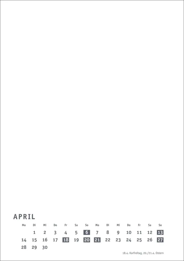 Bild: 9783756407873 | Premium-Bastelkalender weiß A4 2025 | Kalender | Spiralbindung | 2025