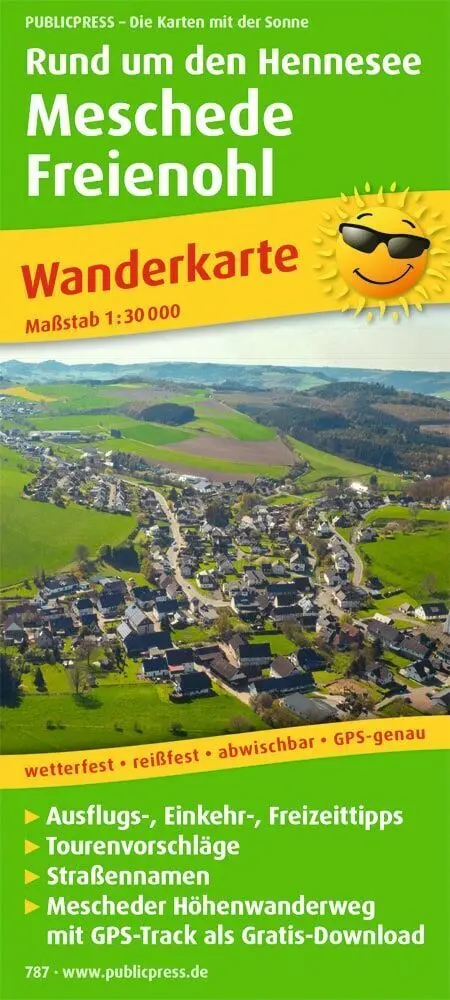 Cover: 9783899207873 | Publicpress Wanderkarte Rund um den Hennesee, Meschede, Freienohl...