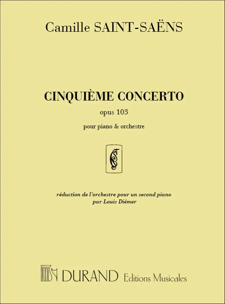Concerto no.5 op.103 pour piano et orchestre réduction pour 2 pianos