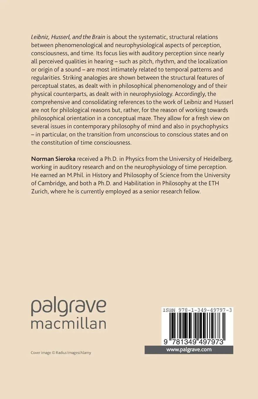 Rückseite: 9781349497973 | Leibniz, Husserl and the Brain | N. Sieroka | Taschenbuch | xiii
