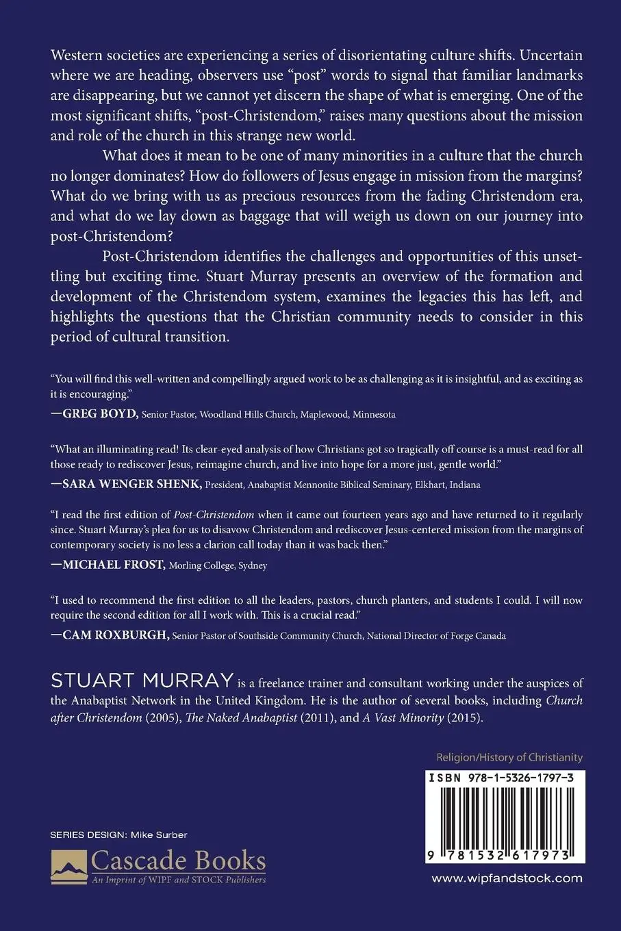 Rückseite: 9781532617973 | Post-Christendom | Stuart Murray | Taschenbuch | Englisch | 2018