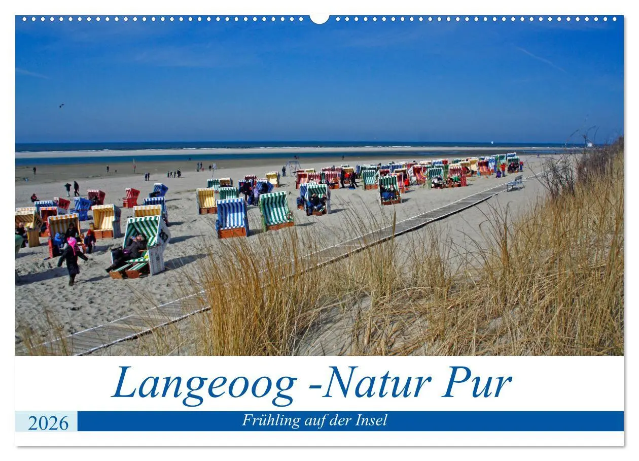 Cover: 9783457727973 | Langeoog - Natur Pur (Wandkalender 2026 DIN A2 quer), CALVENDO...