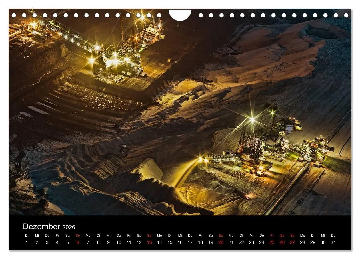 Bild: 9783516057973 | Der Tagebau (Wandkalender 2026 DIN A4 quer), CALVENDO Monatskalender