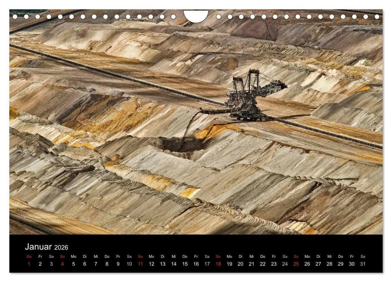 Bild: 9783516057973 | Der Tagebau (Wandkalender 2026 DIN A4 quer), CALVENDO Monatskalender