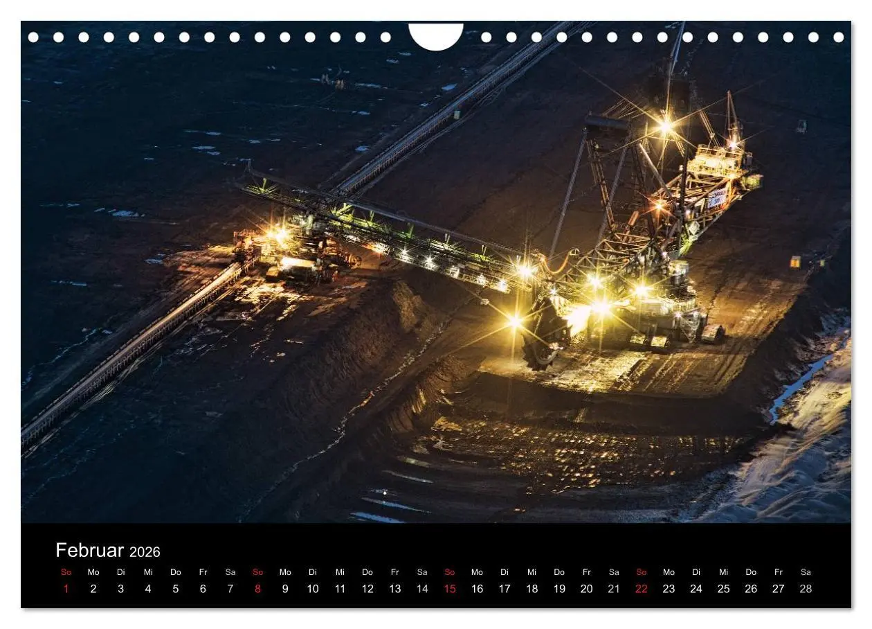 Bild: 9783516057973 | Der Tagebau (Wandkalender 2026 DIN A4 quer), CALVENDO Monatskalender