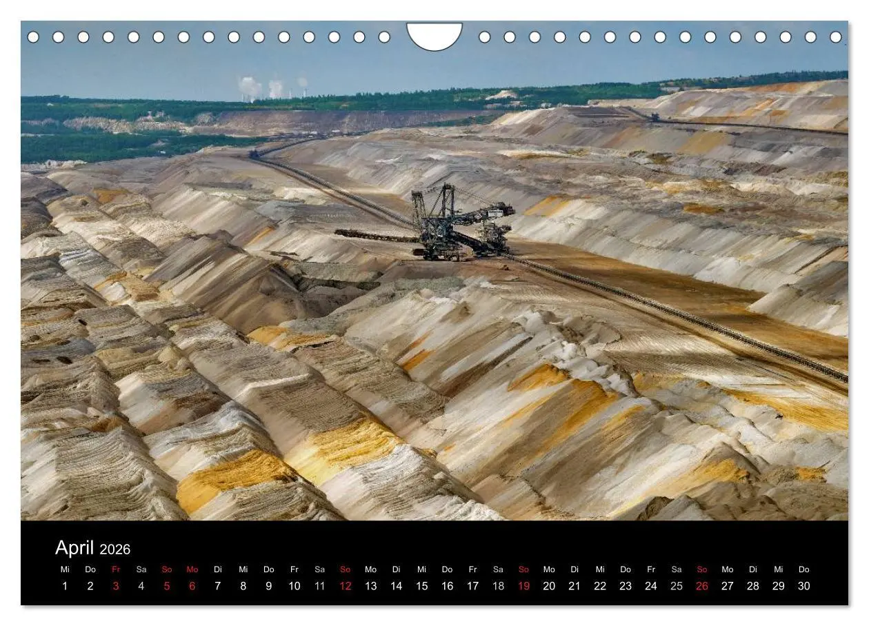 Bild: 9783516057973 | Der Tagebau (Wandkalender 2026 DIN A4 quer), CALVENDO Monatskalender