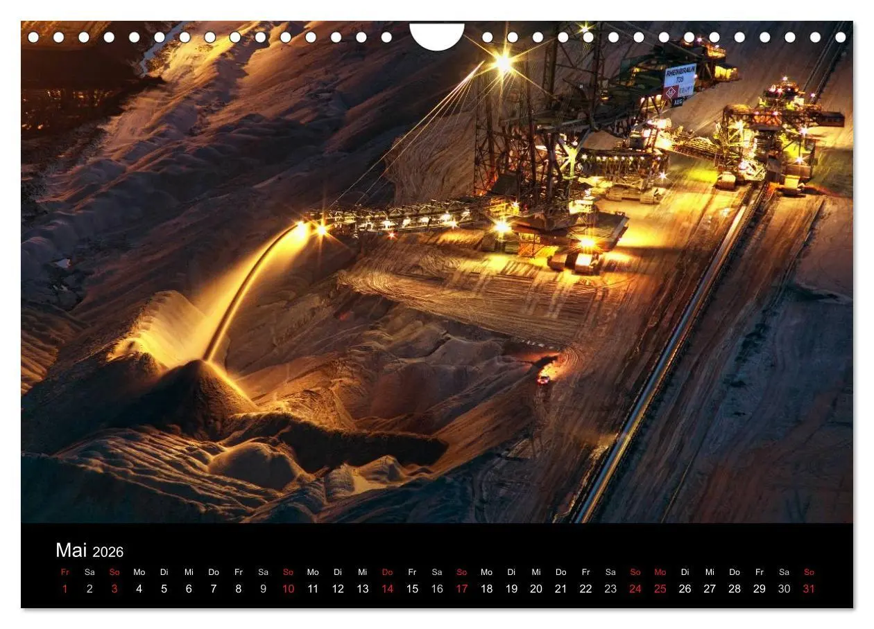 Bild: 9783516057973 | Der Tagebau (Wandkalender 2026 DIN A4 quer), CALVENDO Monatskalender