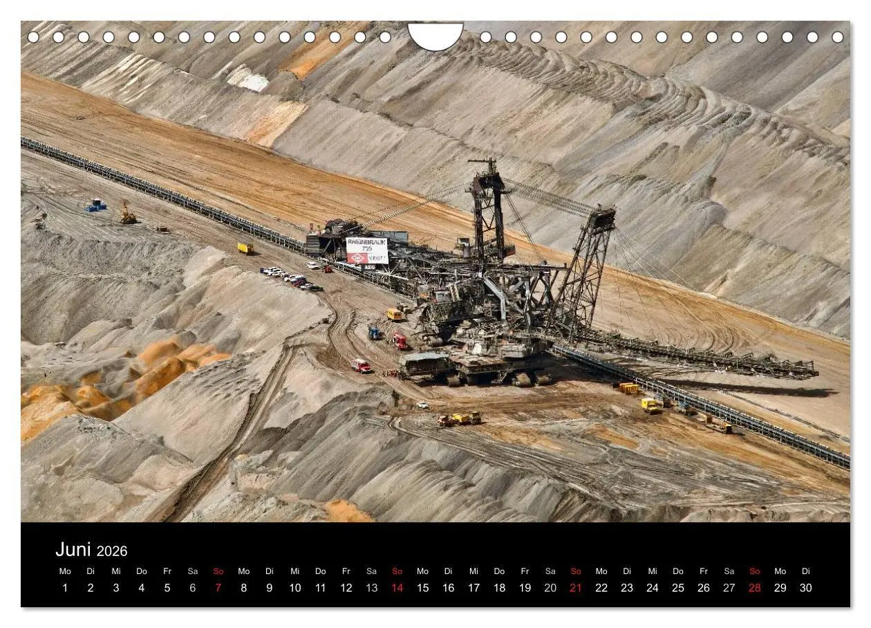 Bild: 9783516057973 | Der Tagebau (Wandkalender 2026 DIN A4 quer), CALVENDO Monatskalender