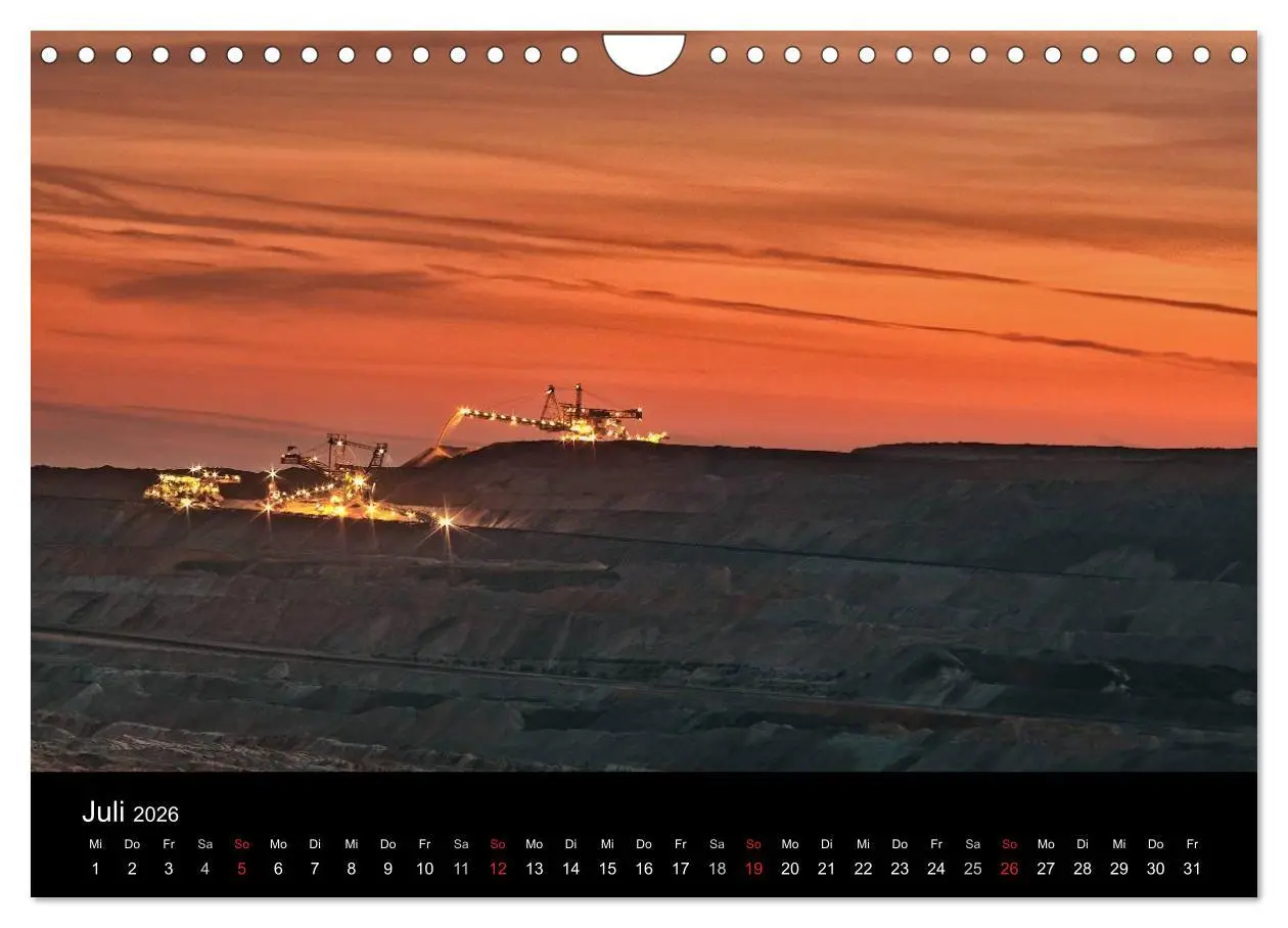 Bild: 9783516057973 | Der Tagebau (Wandkalender 2026 DIN A4 quer), CALVENDO Monatskalender