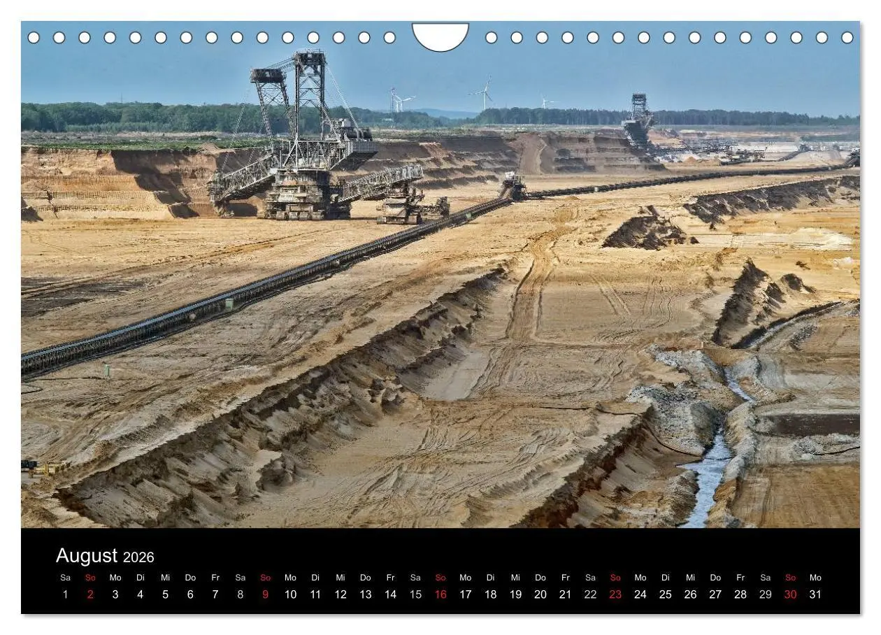 Bild: 9783516057973 | Der Tagebau (Wandkalender 2026 DIN A4 quer), CALVENDO Monatskalender