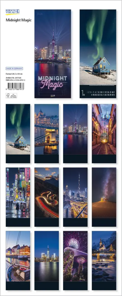 Bild: 9783731887973 | Midnight Magic 2026 | Verlag Korsch | Kalender | 14 S. | Deutsch