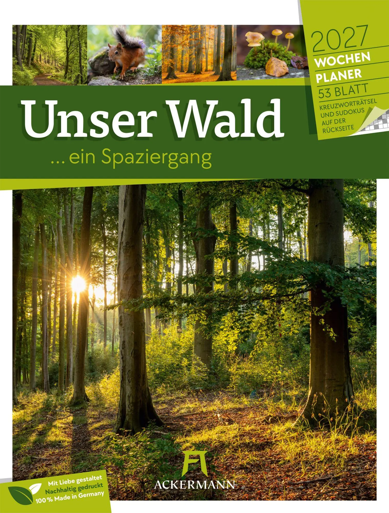 Cover: 9783838427973 | Unser Wald Wochenplaner Kalender 2027 | Ackermann Kunstverlag GmbH