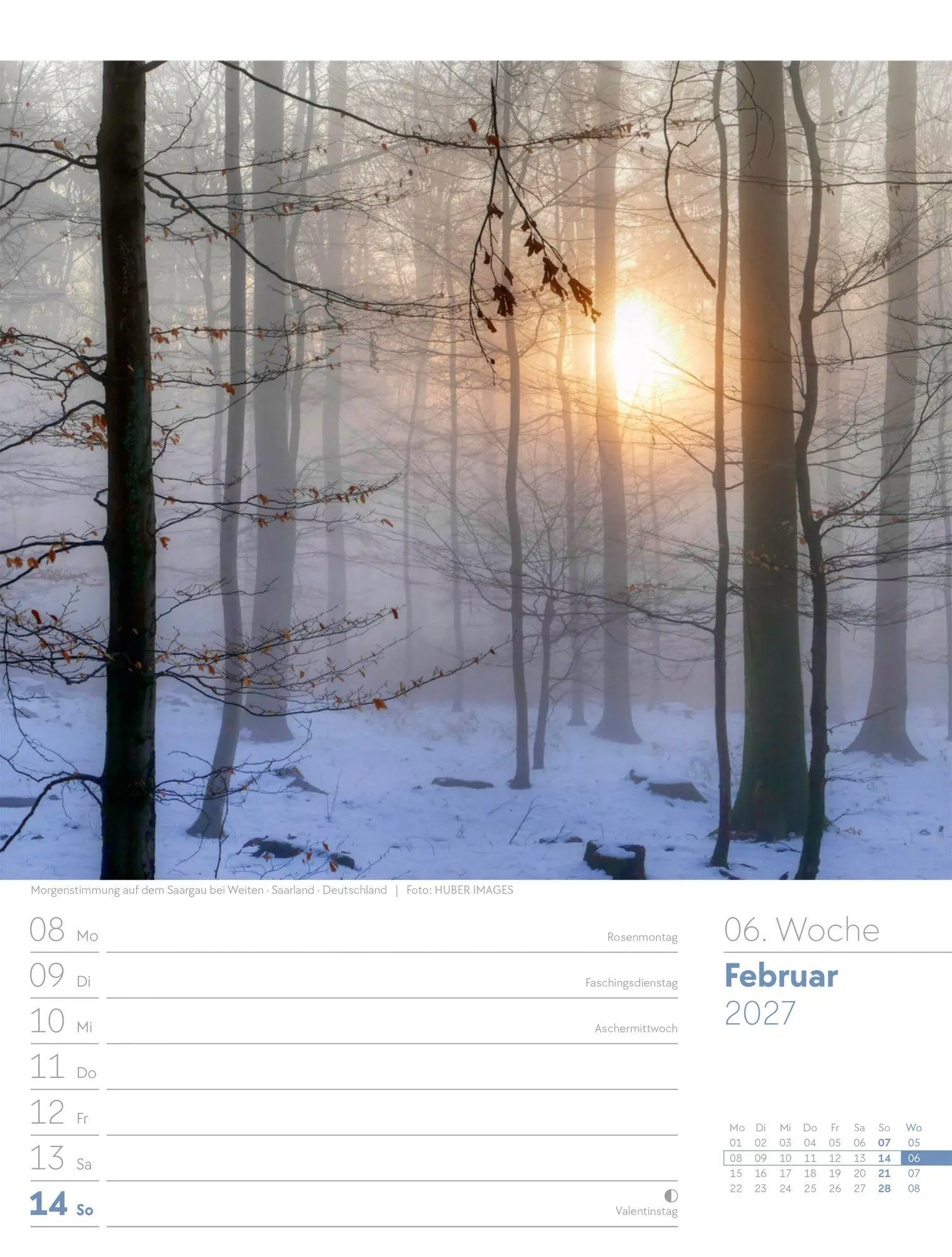 Bild: 9783838427973 | Unser Wald Wochenplaner Kalender 2027 | Ackermann Kunstverlag GmbH