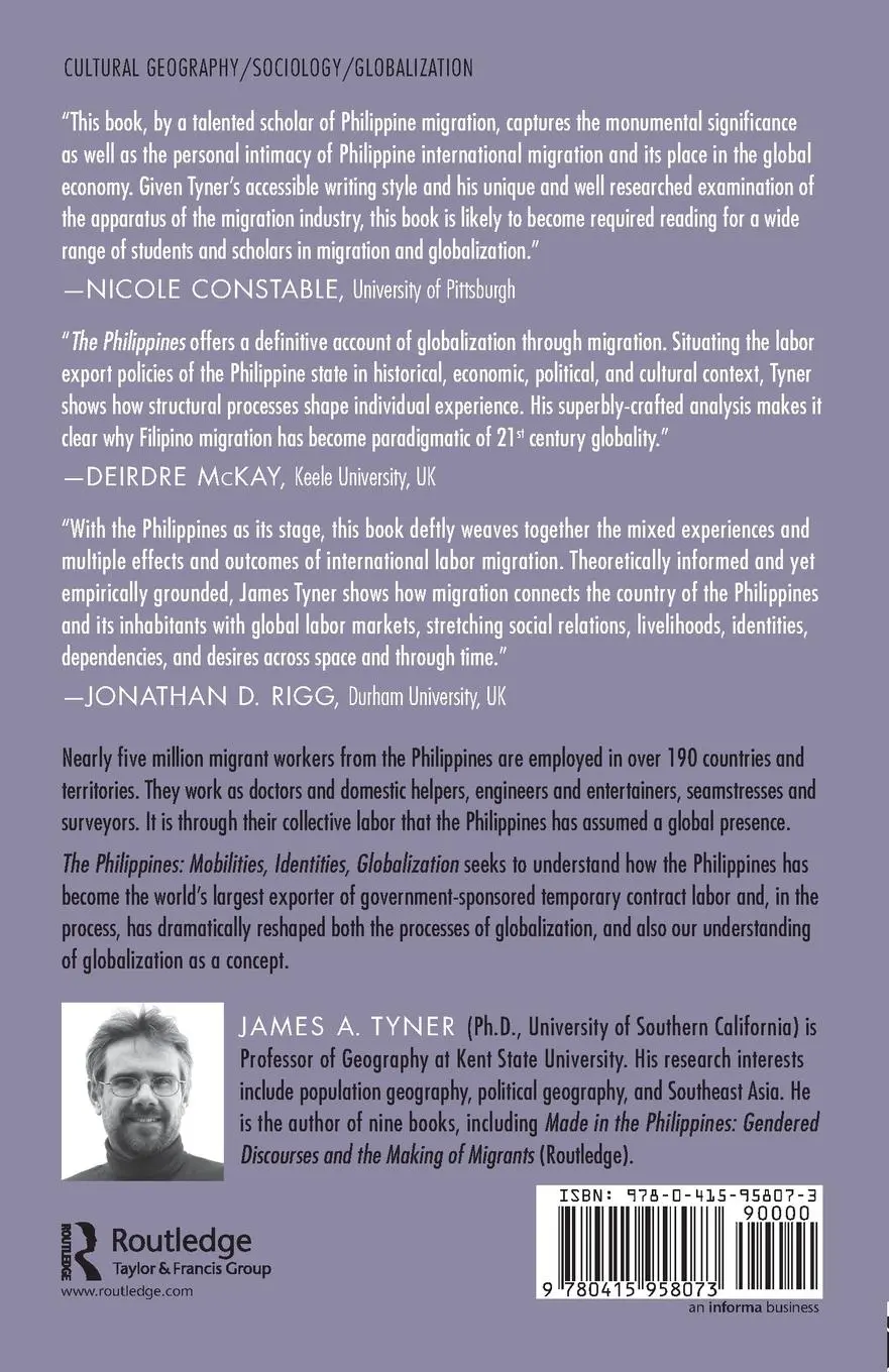 Rückseite: 9780415958073 | The Philippines | Mobilities, Identities, Globalization | Tyner | Buch