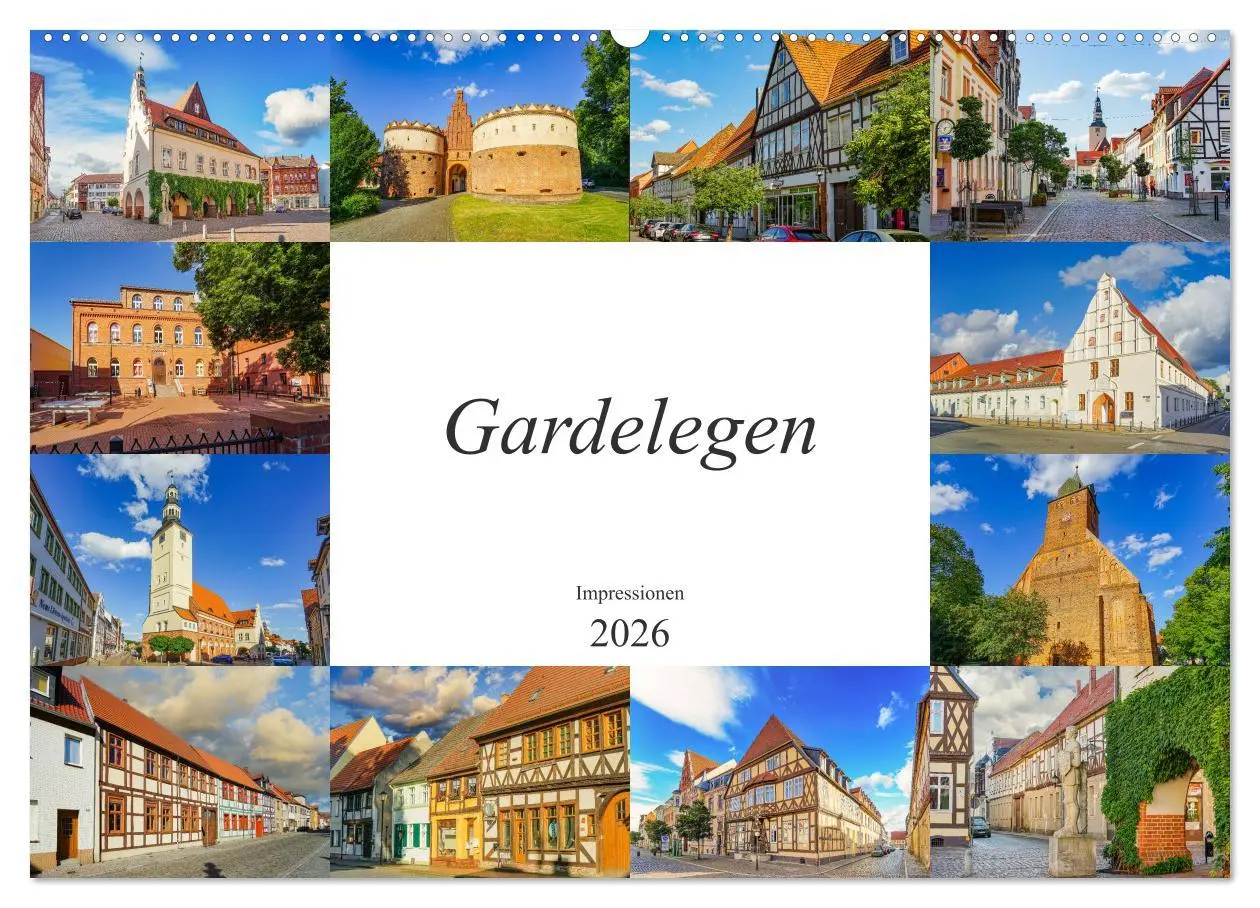 Cover: 9783457788073 | Gardelegen Impressionen (Wandkalender 2026 DIN A2 quer), CALVENDO...