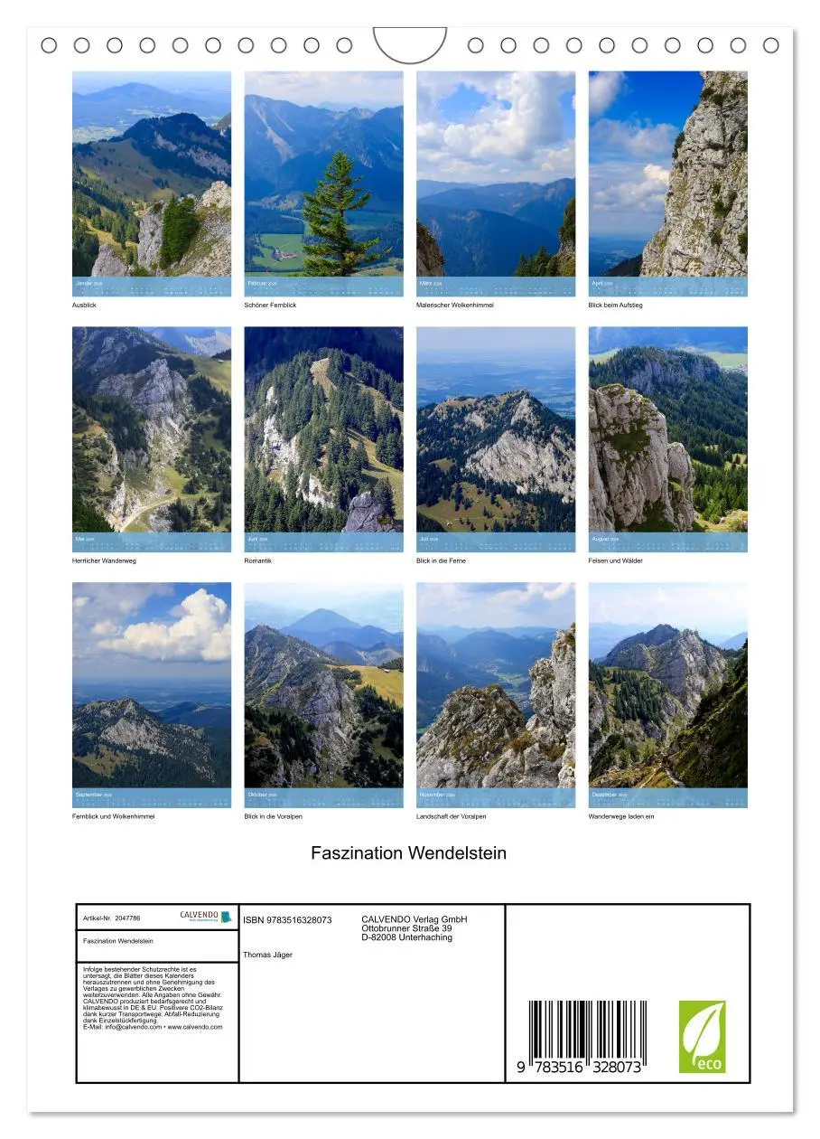 Bild: 9783516328073 | Faszination Wendelstein (Wandkalender 2026 DIN A4 hoch), CALVENDO...