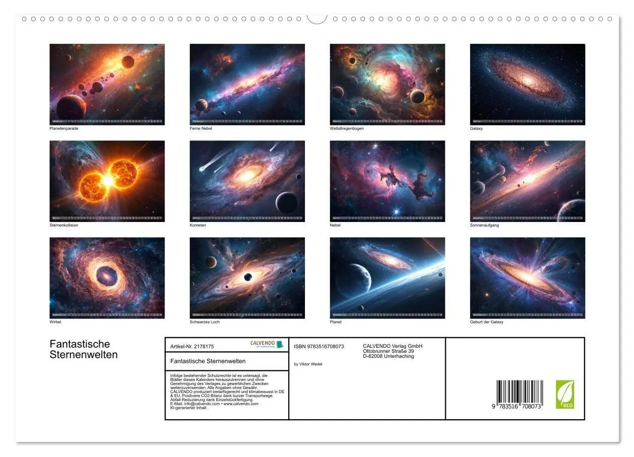 Bild: 9783516708073 | Fantastische Sternenwelten (hochwertiger Premium Wandkalender 2026...