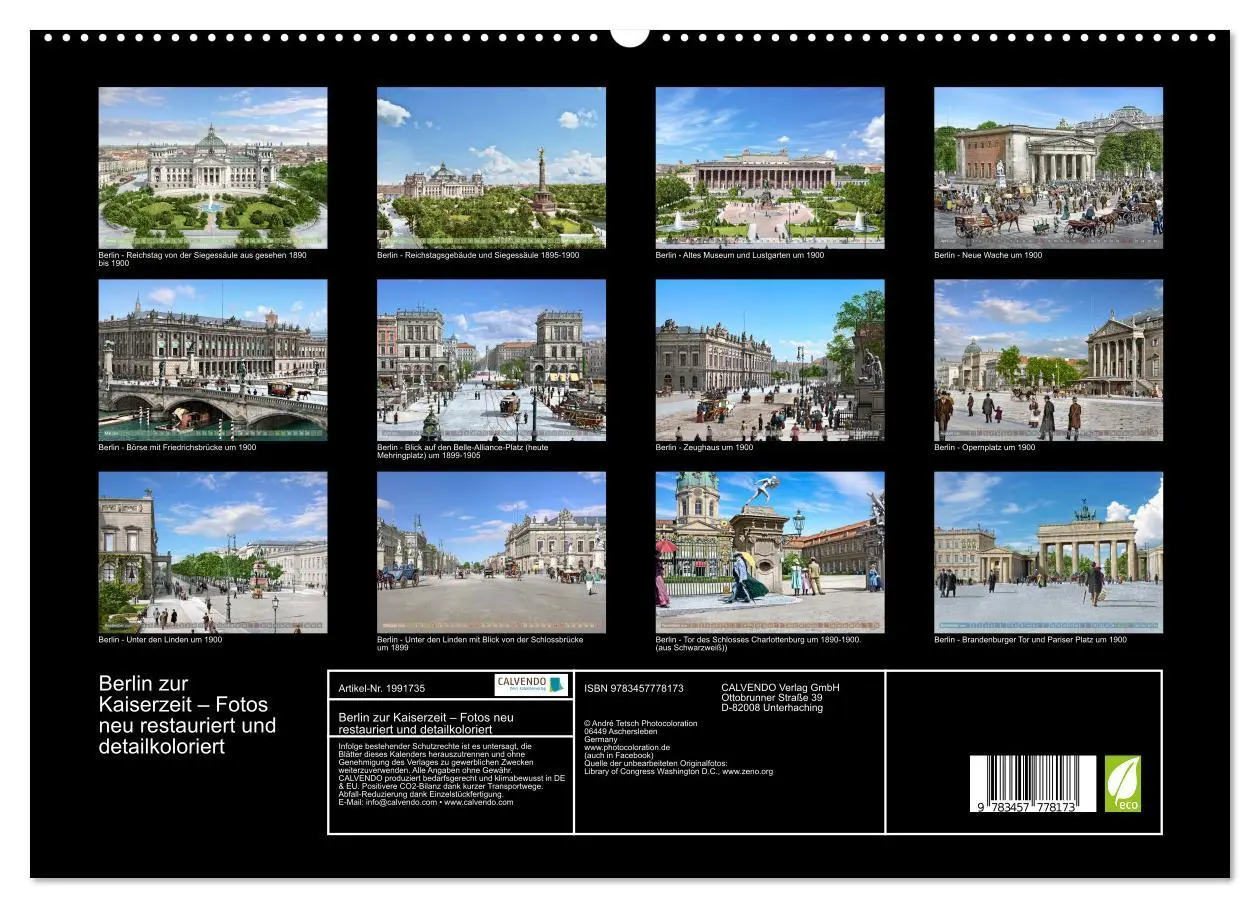 Bild: 9783457778173 | Berlin zur Kaiserzeit - Fotos neu restauriert und detailkoloriert...