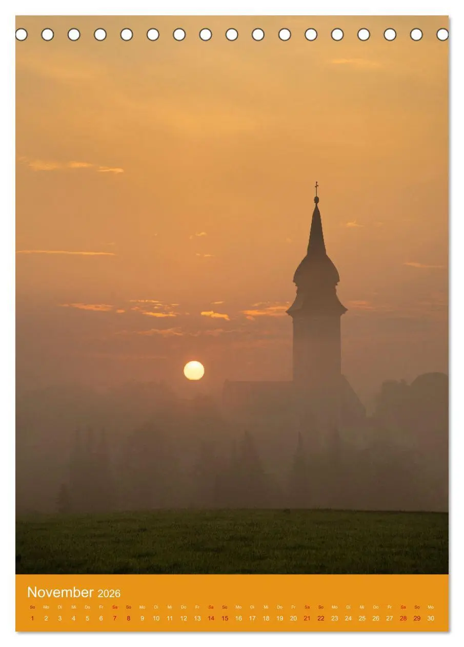 Bild: 9783516318173 | Malerische Kirchen und Kapellen (Tischkalender 2026 DIN A5 hoch),...