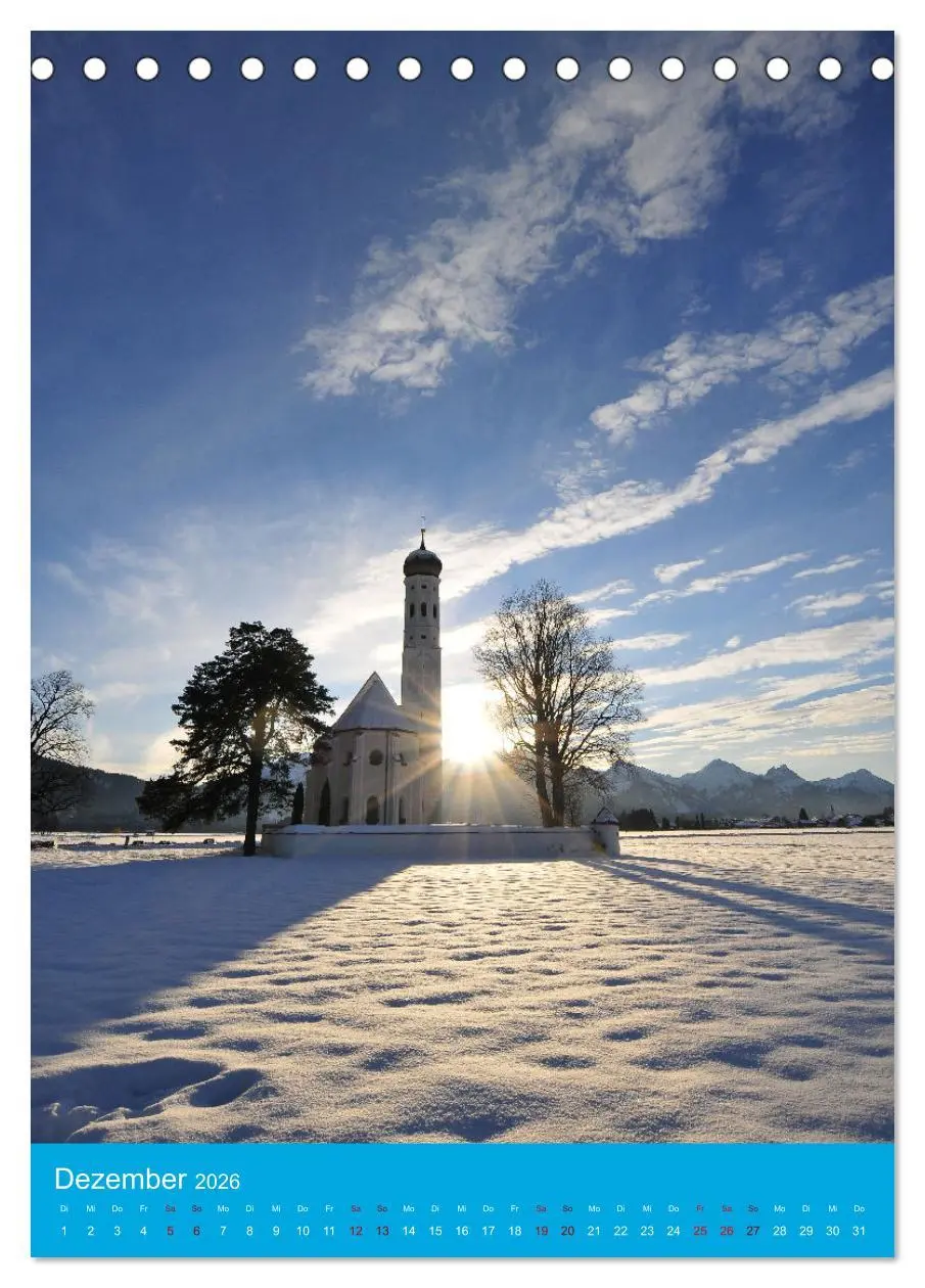 Bild: 9783516318173 | Malerische Kirchen und Kapellen (Tischkalender 2026 DIN A5 hoch),...