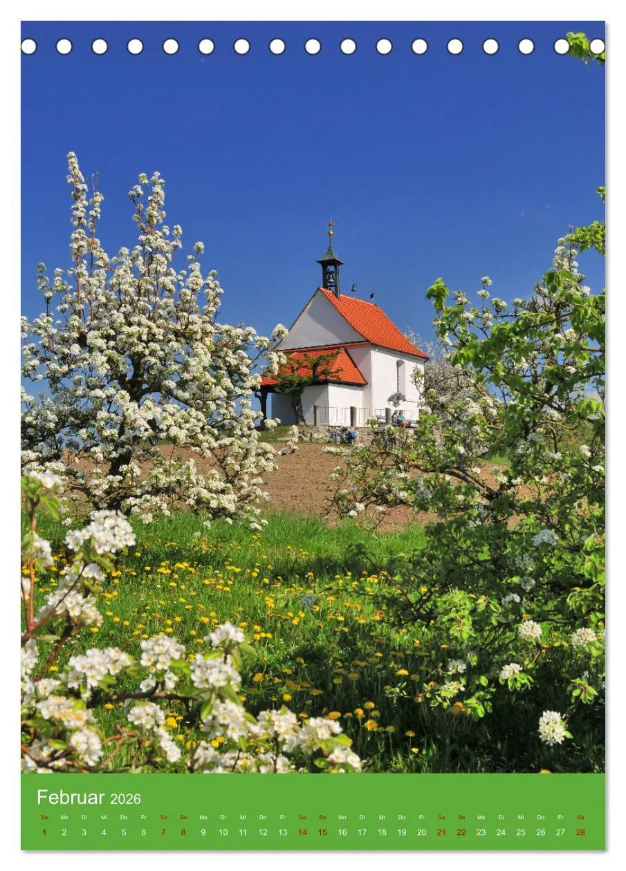 Bild: 9783516318173 | Malerische Kirchen und Kapellen (Tischkalender 2026 DIN A5 hoch),...
