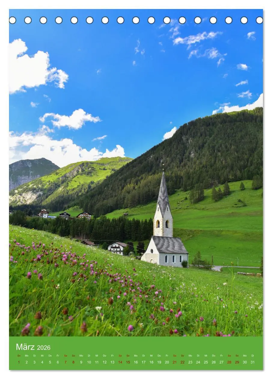 Bild: 9783516318173 | Malerische Kirchen und Kapellen (Tischkalender 2026 DIN A5 hoch),...
