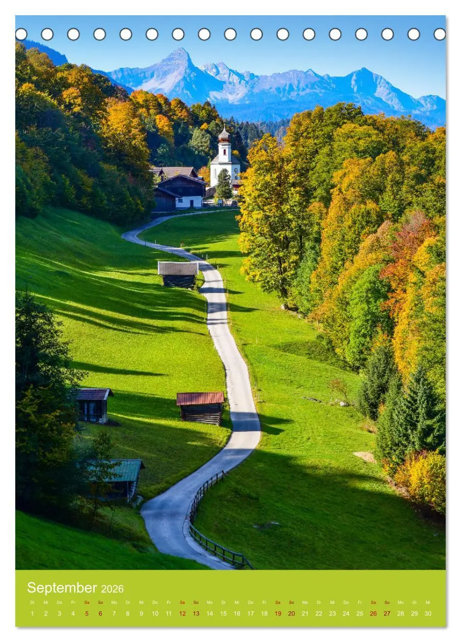 Bild: 9783516318173 | Malerische Kirchen und Kapellen (Tischkalender 2026 DIN A5 hoch),...