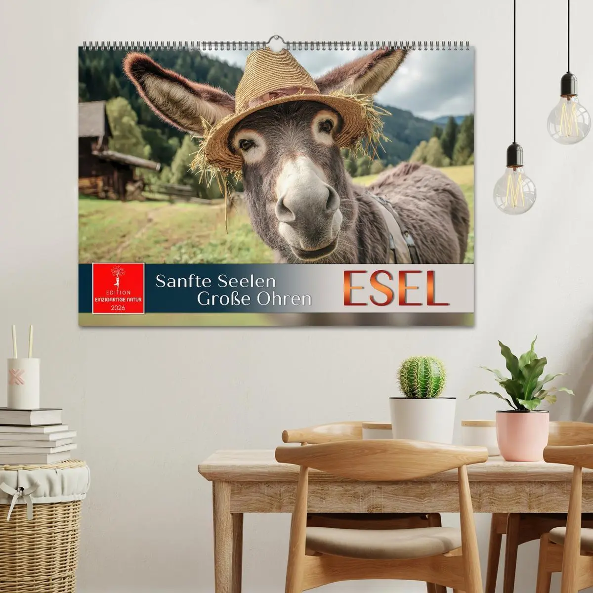 Bild: 9783516628173 | Esel - sanfte Seelen, große Ohren (Wandkalender 2026 DIN A2 quer),...