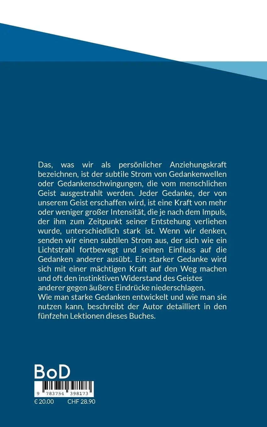 Rückseite: 9783754398173 | Persönliche Anziehungskraft und psychische Beeinflussung | Atkinson