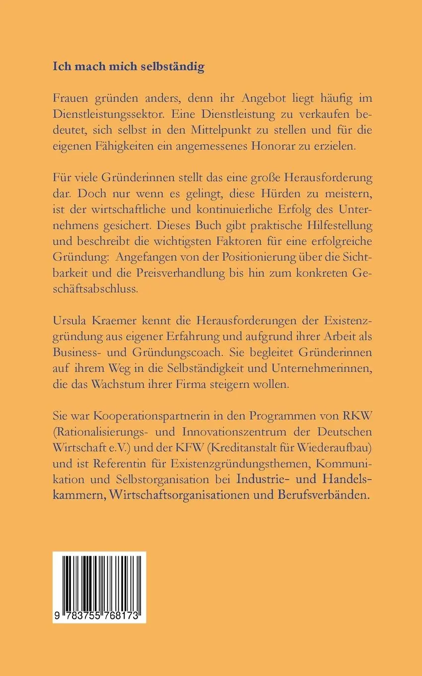 Rückseite: 9783755768173 | Ich mach mich selbständig | Frauen gründen anders | Ursula Kraemer