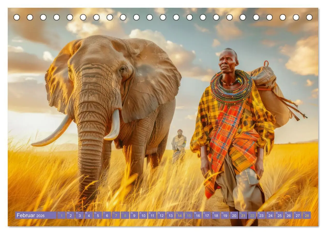 Bild: 9783457388273 | Afrika begeistert - Afrikas Schönheit (Tischkalender 2026 DIN A5...