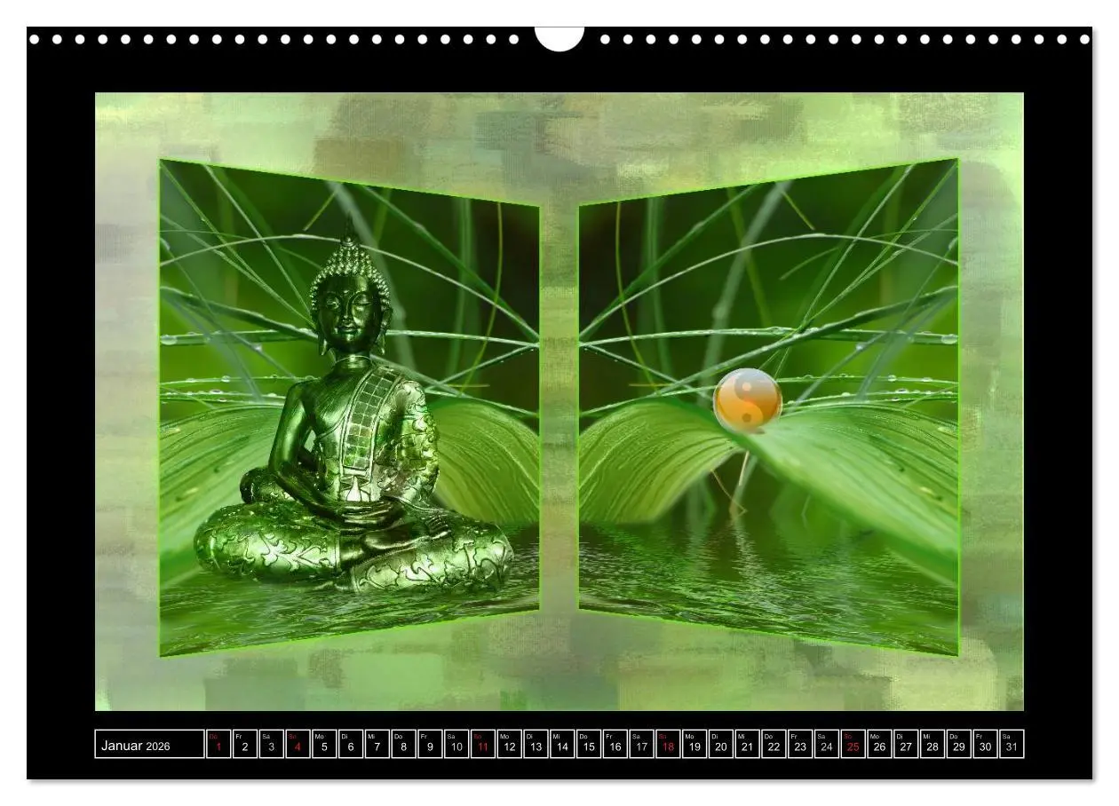 Bild: 9783516168273 | Buddha - Harmonie und Entspannung (Wandkalender 2026 DIN A3 quer),...