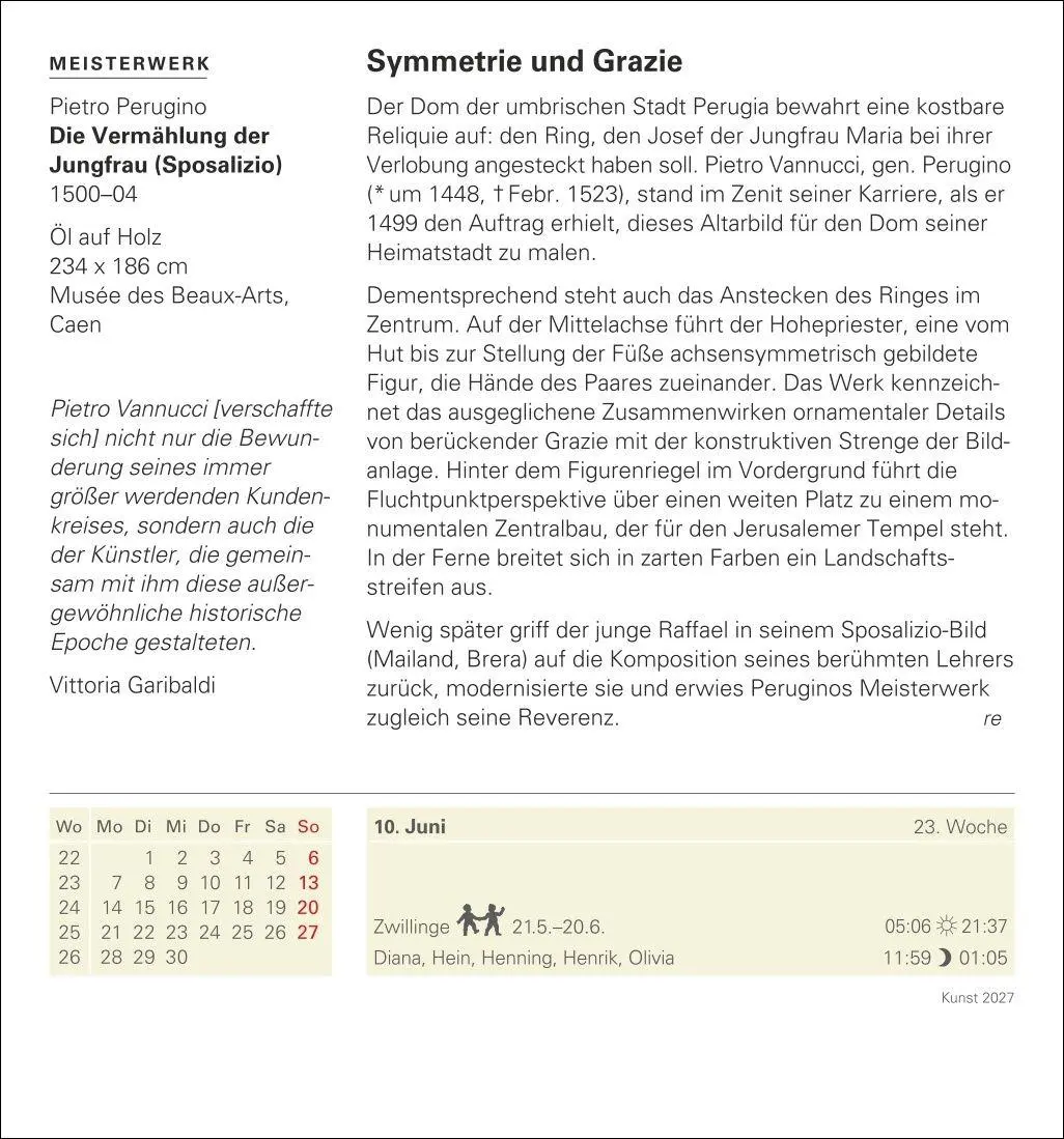 Bild: 9783840038273 | Kunst Tagesabreißkalender 2027 - Kulturkalender - Künstler, Werke,...