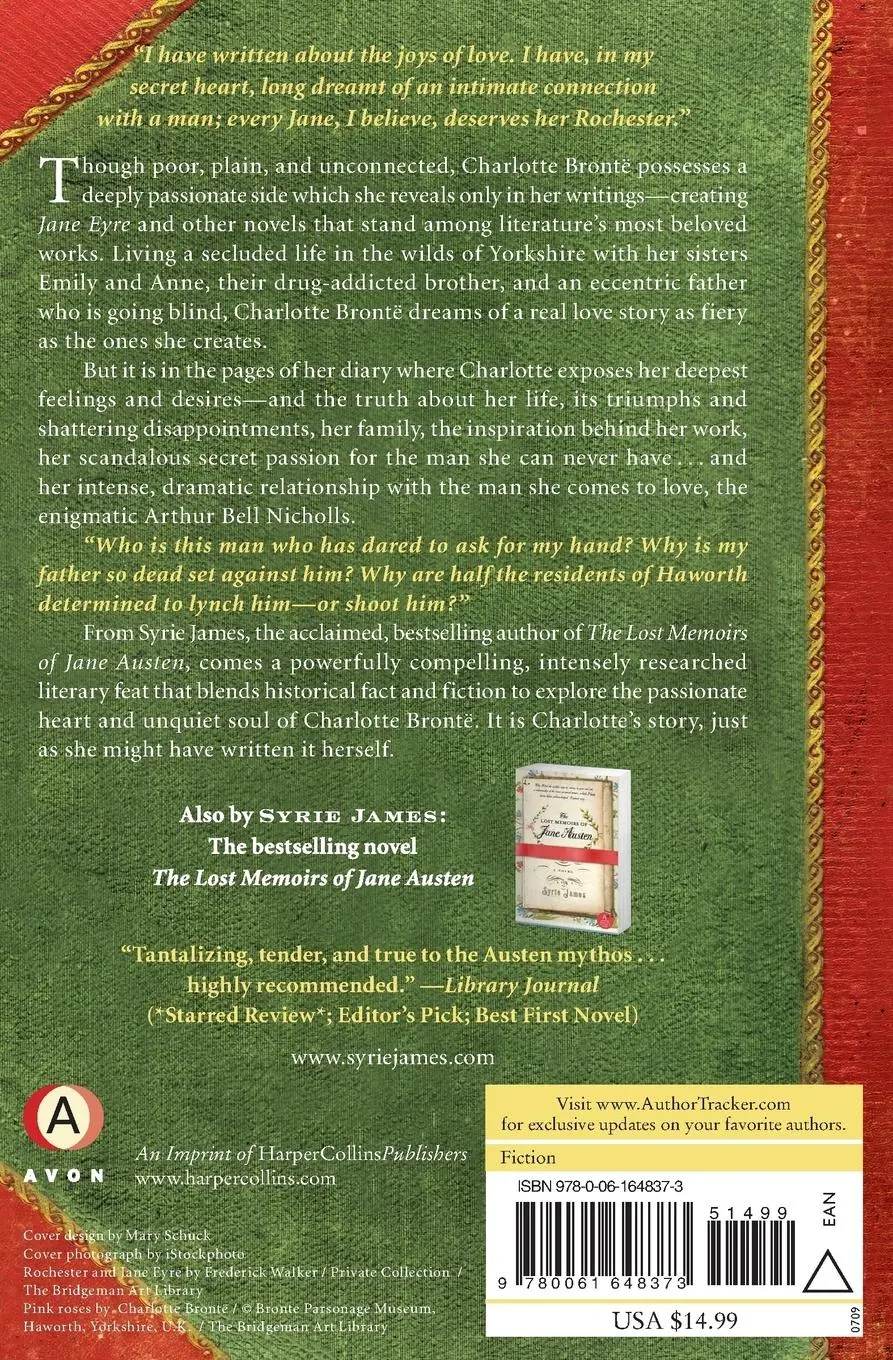 Rückseite: 9780061648373 | The Secret Diaries of Charlotte Bronte | Syrie James | Taschenbuch