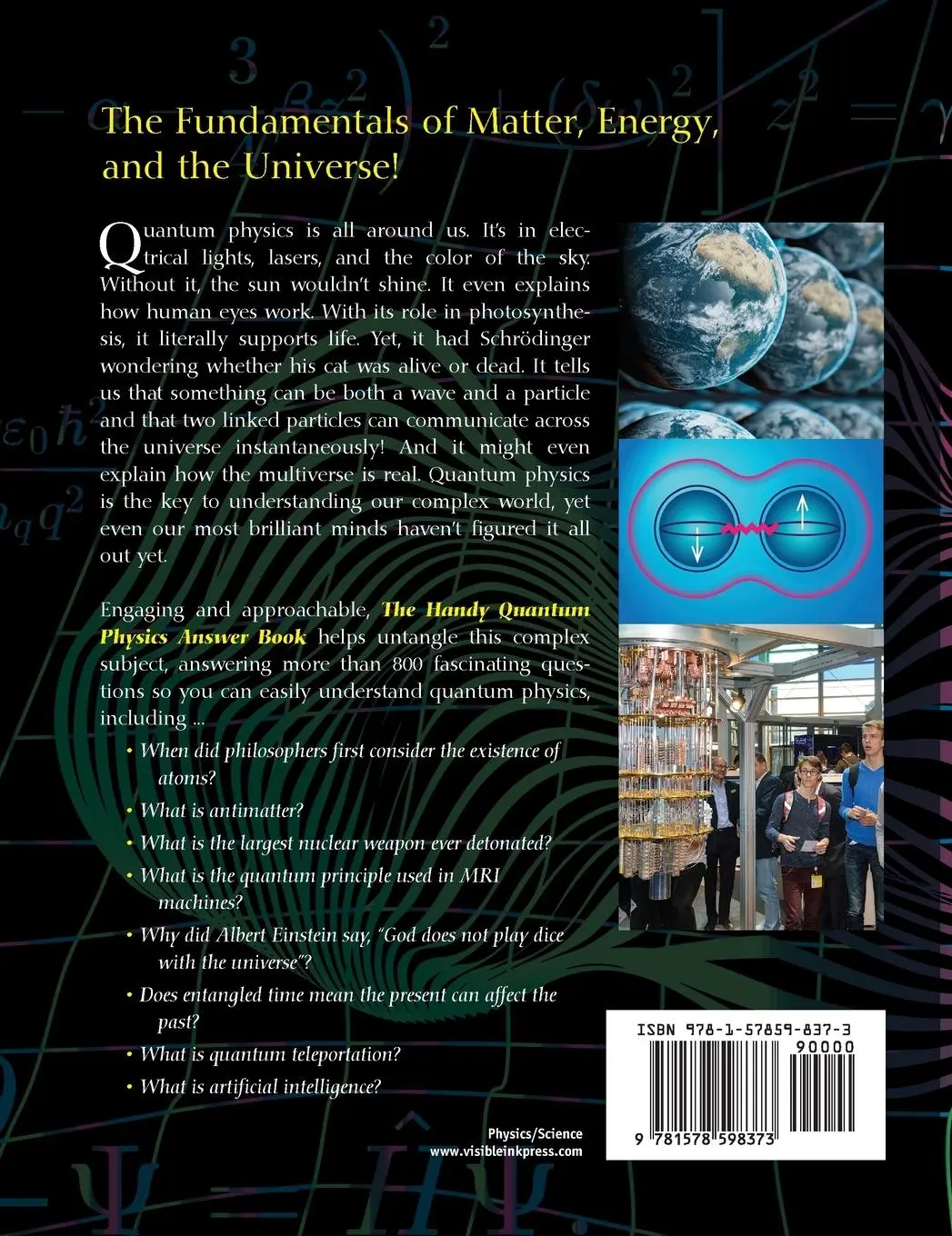 Rückseite: 9781578598373 | The Handy Quantum Physics Answer Book | Charles Liu | Buch | Englisch