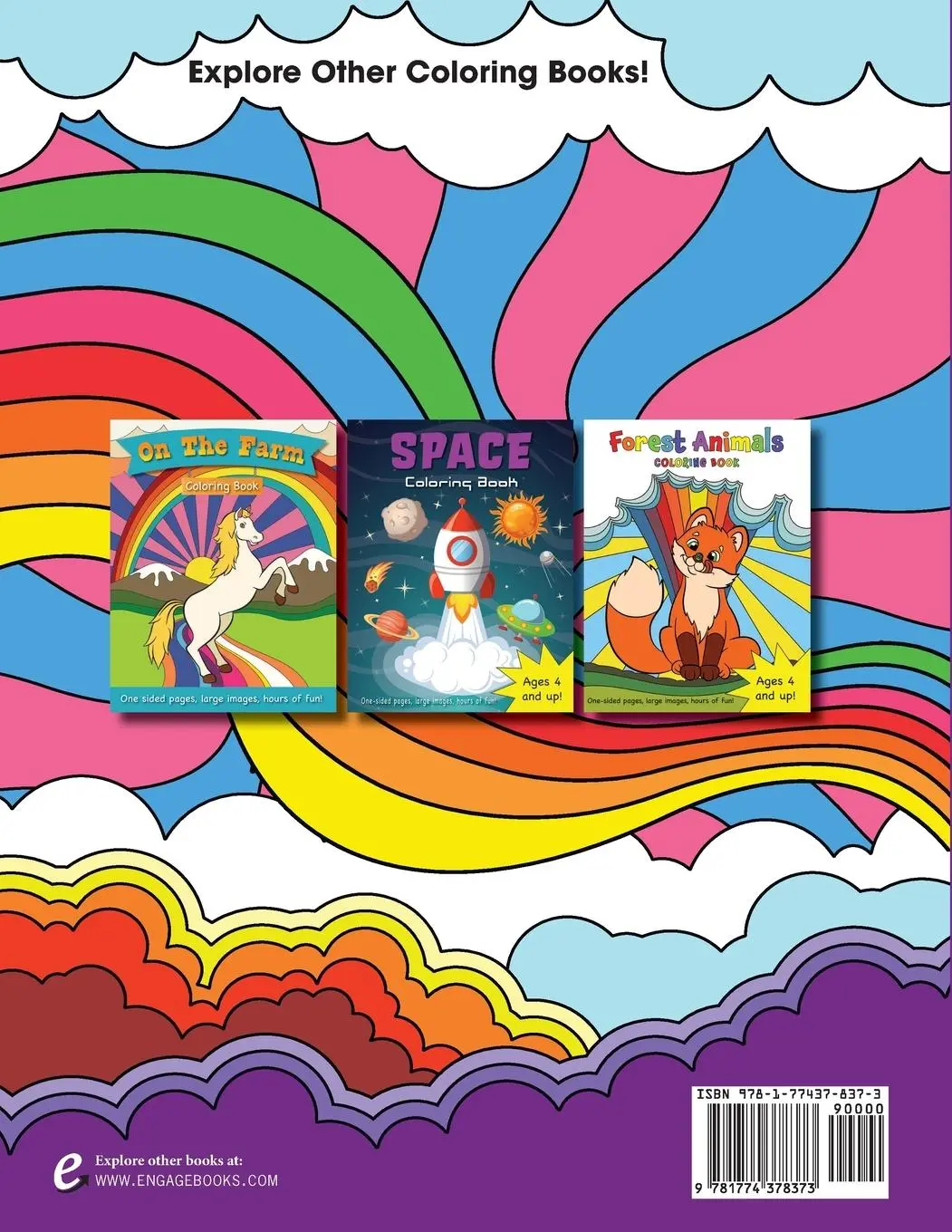 Rückseite: 9781774378373 | Monsters Coloring Book for Kids Ages 2 and Up! | Engage Books | Buch