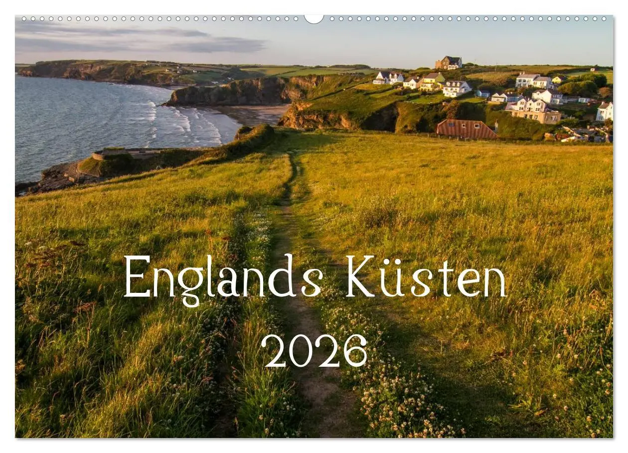 Cover: 9783516158373 | Englands Küsten 2026 (Wandkalender 2026 DIN A2 quer), CALVENDO...
