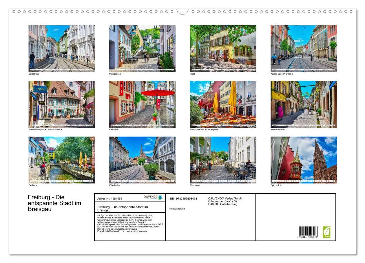 Bild: 9783457508473 | Freiburg - Die entspannte Stadt im Breisgau (Wandkalender 2026 DIN...
