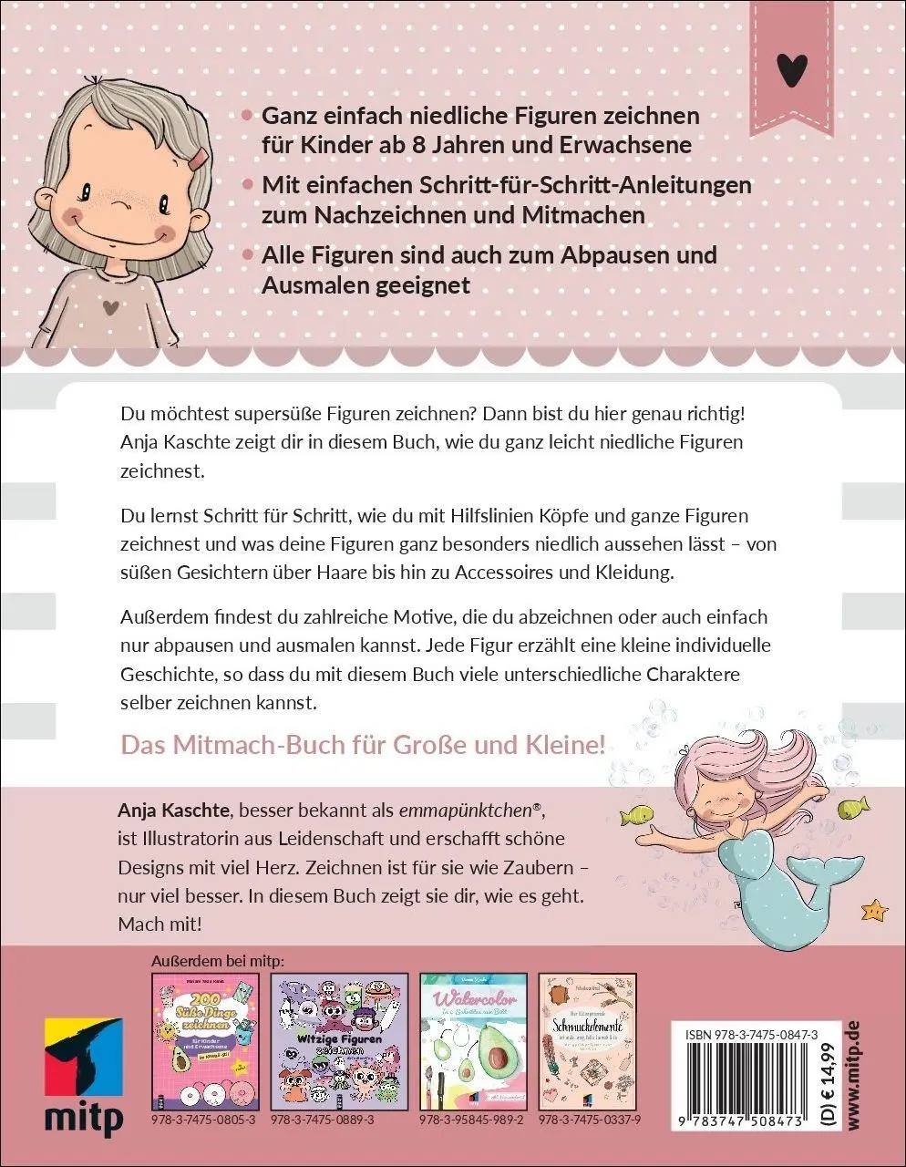 Rückseite: 9783747508473 | Supersüße Figuren zeichnen | Anja Kaschte | Taschenbuch | mitp Kreativ