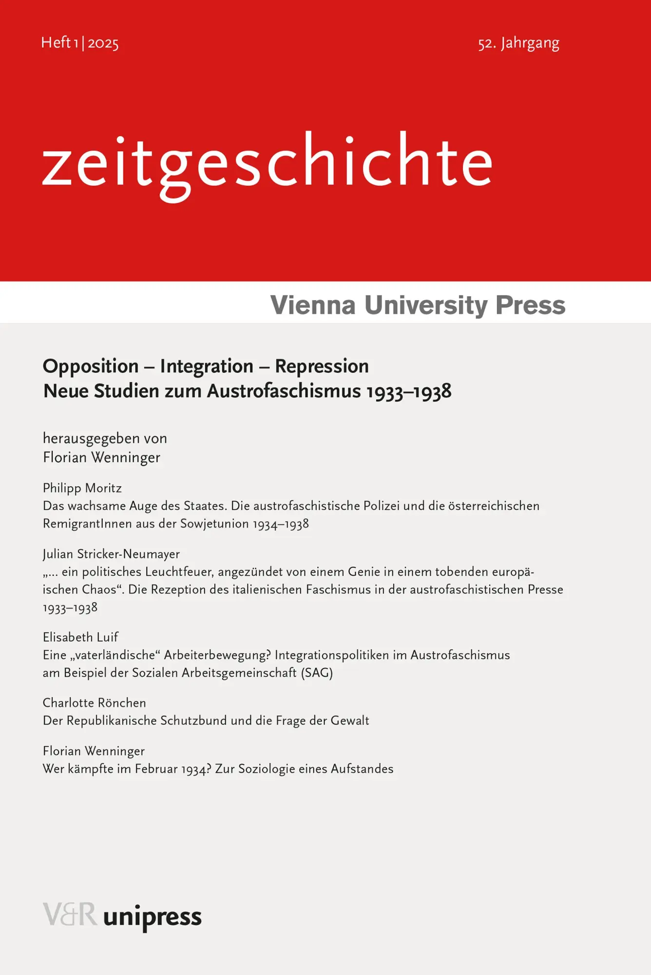 Cover: 9783847118473 | Opposition - Integration - Repression | Florian Wenninger | Buch