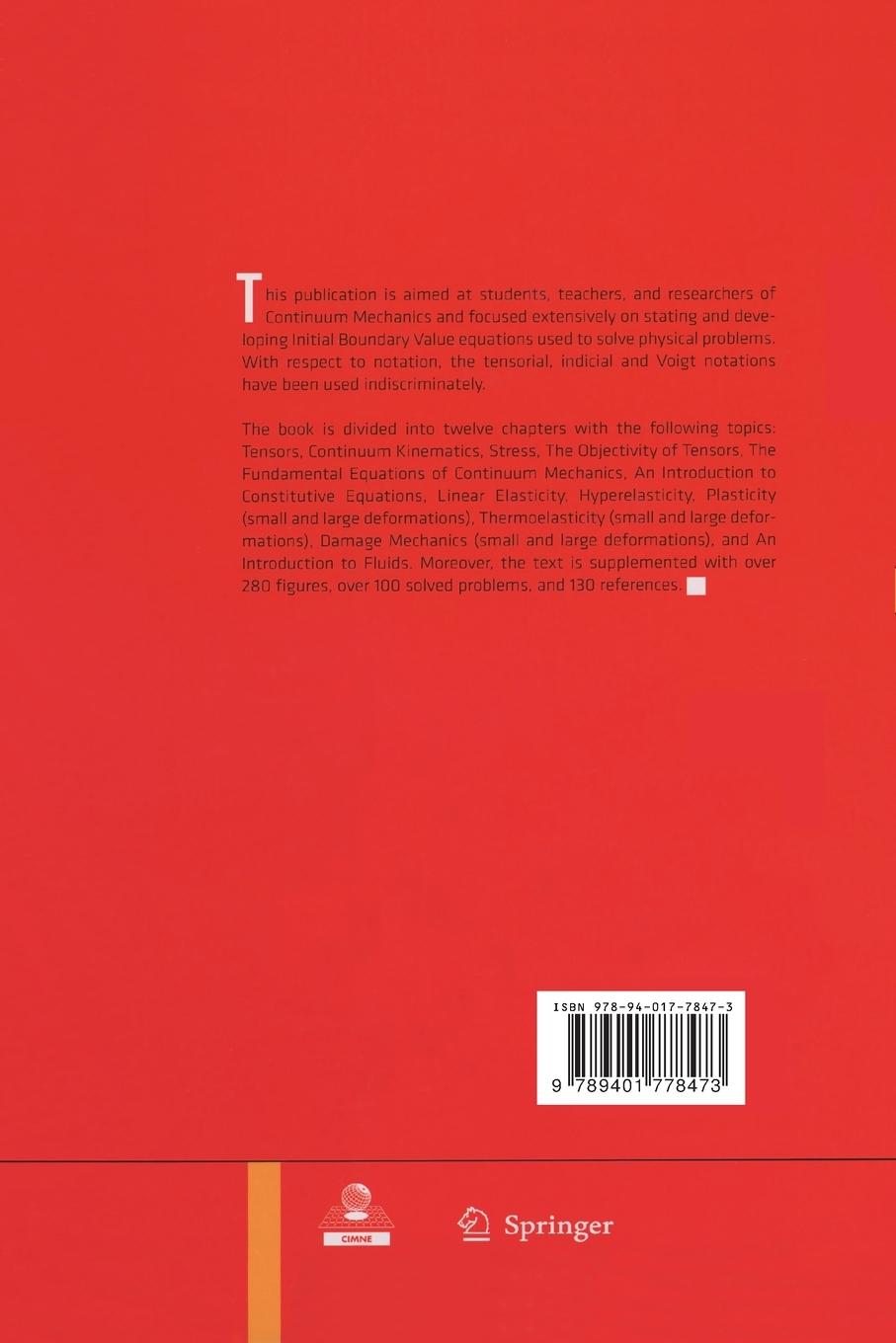 Rückseite: 9789401778473 | Notes on Continuum Mechanics | Eduardo Wv Chaves | Taschenbuch | xxi