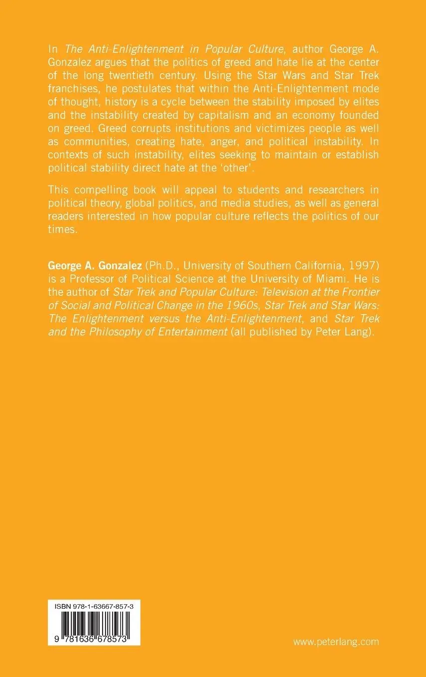 Rückseite: 9781636678573 | The Anti-Enlightenment in Popular Culture | George A. Gonzalez | Buch