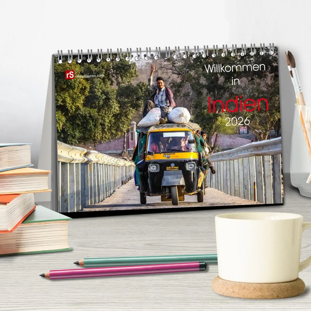 Bild: 9783516068573 | Willkommen in Indien 2026 (Tischkalender 2026 DIN A5 quer),...