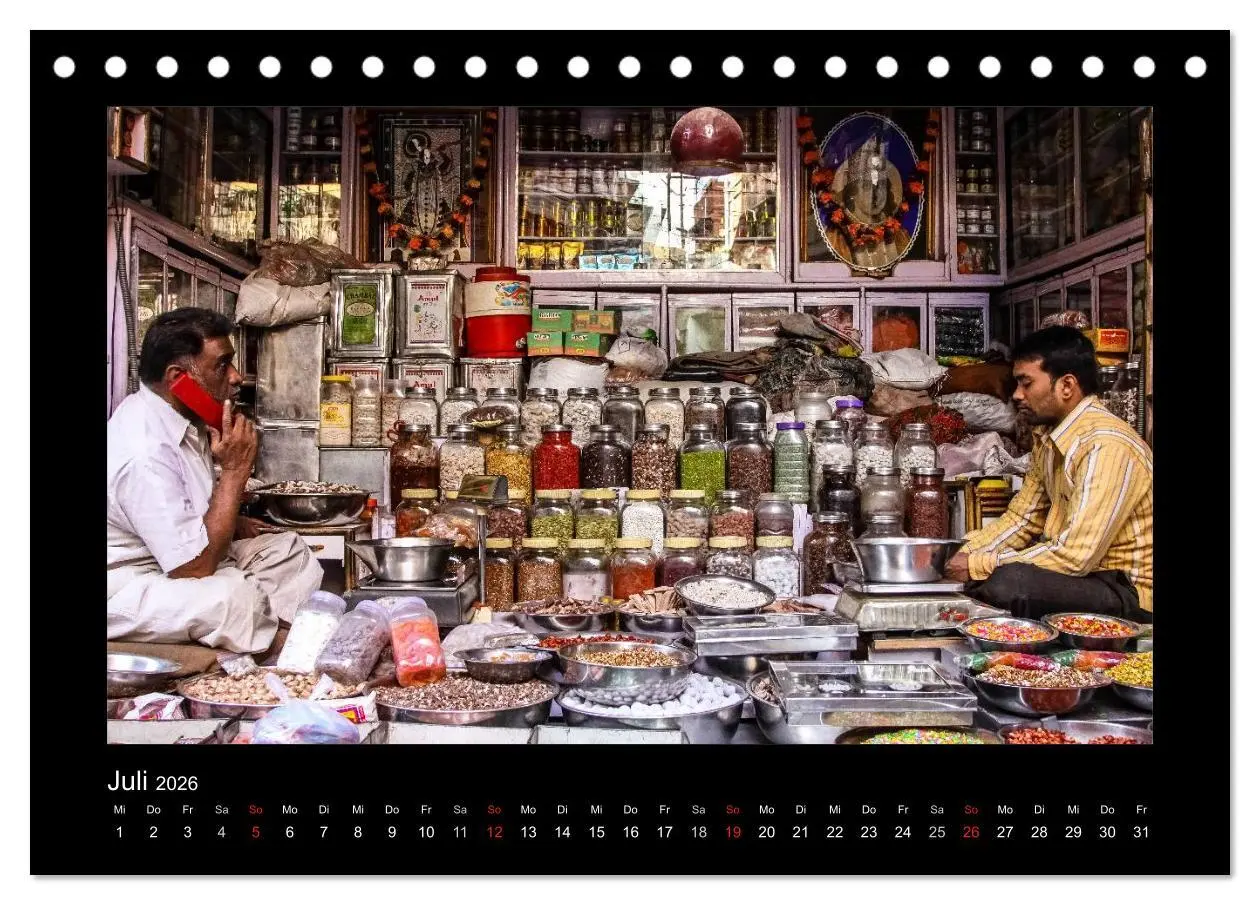 Bild: 9783516068573 | Willkommen in Indien 2026 (Tischkalender 2026 DIN A5 quer),...