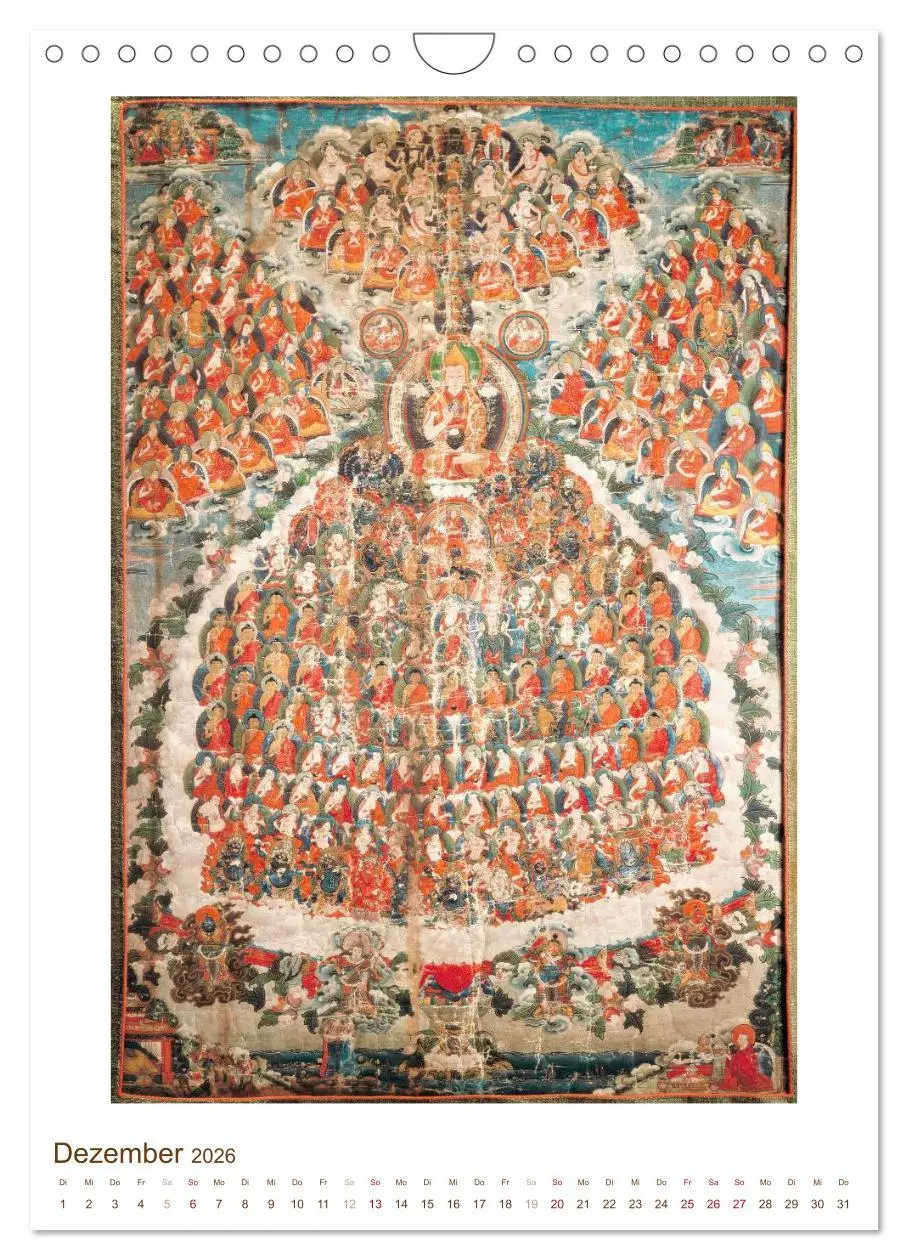 Bild: 9783516448573 | Mit Buddha durchs Jahr: historische Zeichnungen (Wandkalender 2026...