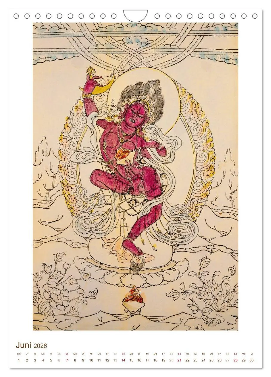 Bild: 9783516448573 | Mit Buddha durchs Jahr: historische Zeichnungen (Wandkalender 2026...